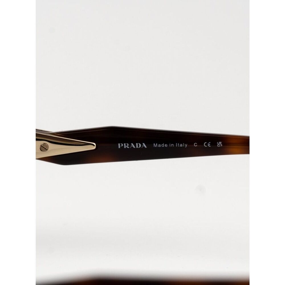 NEW Prada PR65ZS ZVN70L Pale Gold Dark Green Oval Metal Unisex Sunglasses - Picture 8 of 13